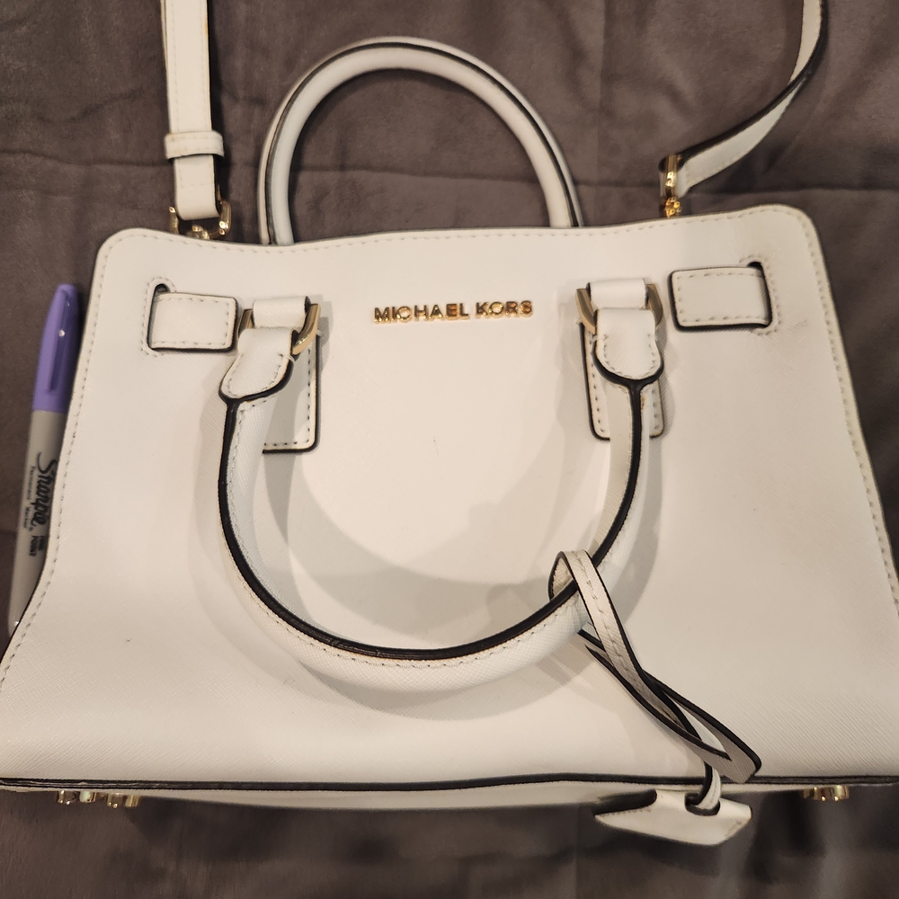 Michael Kors White Satchel Bag - Picture 3 of 6